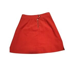 Corduroy-J Crew Mini ORANGE/RED Skirt size 0